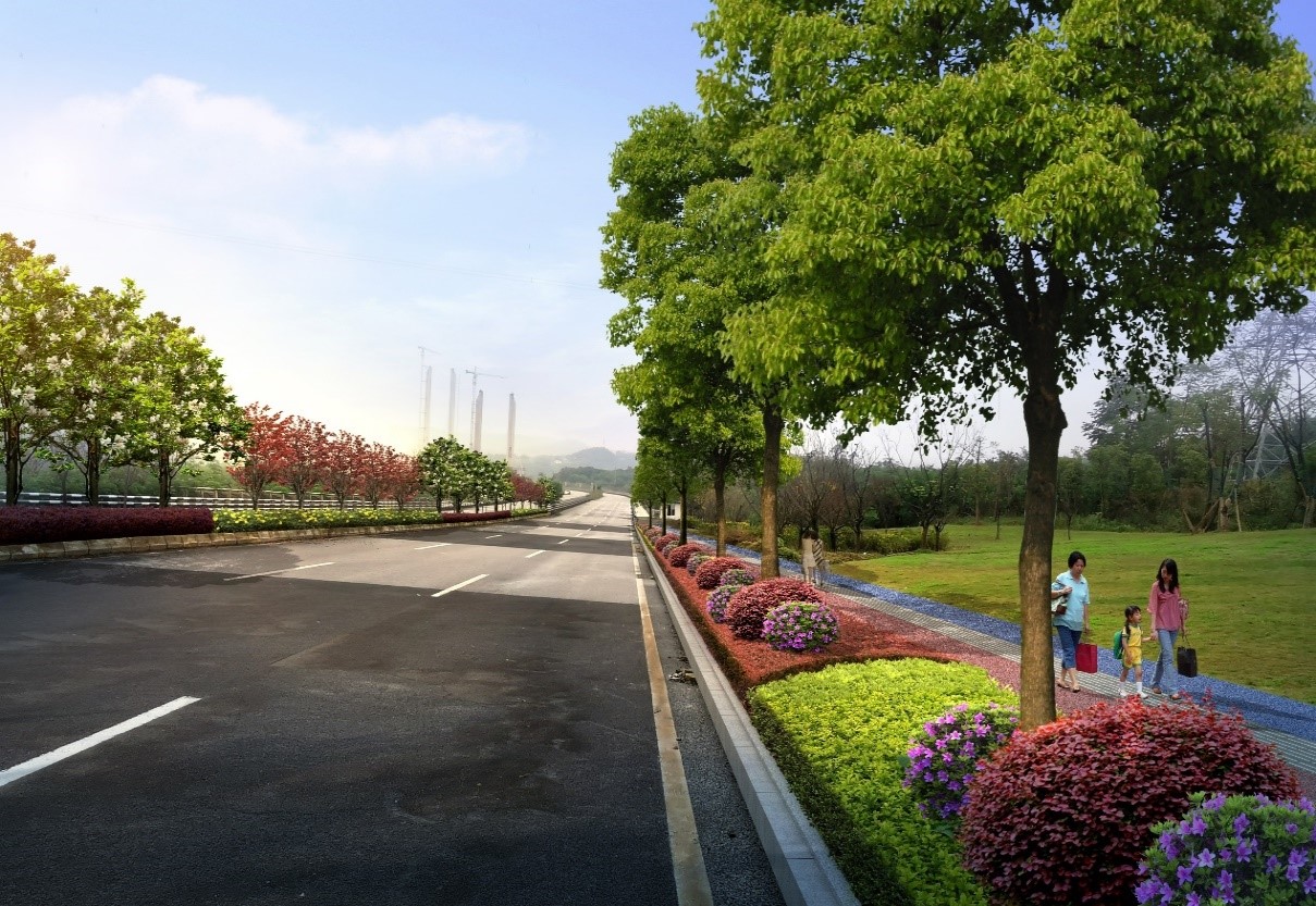日照五莲222省道城区段绿化景观设计 - 专业景观绿化规划设计