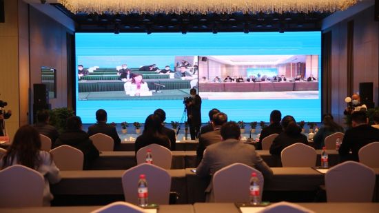 图为两江新区、天府新区生物医药产业旗舰联盟对接交流会。王宇 摄